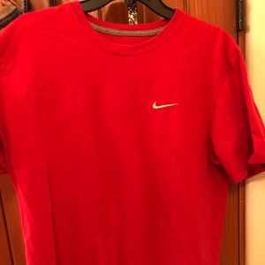 Red Nike shirt